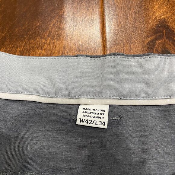 FootJoy Performance Athletic Big & Tall Gray Chino Pants Men's Size 42 x 34 - Picture 6 of 9